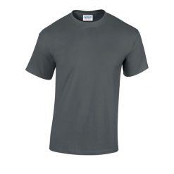 Ciężka Bawełniana Koszulka Unisex Dla Dorosłych. Brązowe bluzki damskie Gildan, m, bez wzorów, z bawełny, sportowe, bez kołnierzyka, bez ramiączek. Za 30.99 zł.