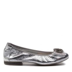 Baleriny R.Polański. Szare baleriny damskie R.Polański, bez wzorów, bez obcasa. Za 299.99 zł.