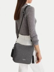 Lasocki Torebka CEO-LSK-X-007-09 Szary. Szare torebki klasyczne damskie Lasocki, bez wzorów, z materiału, bez dodatków. Za 169.99 zł.