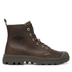 Trapery Palladium. Zielone trapery damskie Palladium, bez obcasa. Za 439.99 zł.