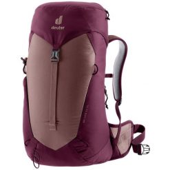 Plecak damski Deuter AC Lite 22 SL - ashrose/cassis. Czerwone plecaki damskie Deuter, bez wzorów, z materiału, klasyczne. Za 412.49 zł.