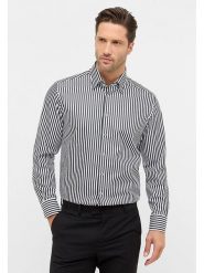 Eterna Koszula - Modern fit - w kolorze czarno-białym rozmiar: 40. Czarne koszule męskie Eterna, bez wzorów, z bawełny, bez kołnierzyka, bez ramiączek. Za 108.74 zł.