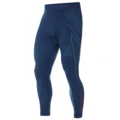 Termoaktywne męskie legginsy narciarskie Thermo. Niebieskie bielizna termoaktywna męska Brubeck, m, bez wzorów, z dzianiny. Za 127.99 zł.