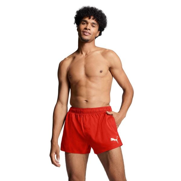 Kąpielówki męskie Puma, Short Shorts, Czerwone. Czerwone kąpielówki męskie Puma, m, bez wzorów, do pływania. Za 101.99 zł.