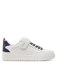 Geox Sneakersy J Washiba Boy J45LQA 05411 C0899 D Biały. Białe buty sportowe chłopięce Geox, bez wzorów, ze skóry, bez zapięcia. Za 169.99 zł.