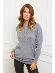 So Cachemire Sweter "Dolly" w kolorze szarym rozmiar: M. Szare swetry klasyczne damskie So Cachemire, m, z kaszmiru, bez kołnierzyka. Za 200.13 zł.