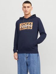 Jack & Jones Bluza w kolorze granatowym rozmiar: XL. Niebieskie bluzy z kapturem męskie Jack & Jones, xl. Za 79.21 zł.