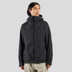 Kurtka męska Odlo ASCENT 3L WATERPROOF Jacket hardshell. Czarne kurtki męskie Odlo, l, bez wzorów, z hardshellu, klasyczne, bez kaptura. Za 1,699.99 zł.