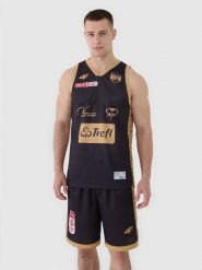 4F Koszulka meczowa replika wyjazdowa z sezonu 2024/25 męska 4F x PLK - Trefl Sopot - multikolor M. Żółte t-shirty sportowe męskie 4f, m, z dzianiny, bez ramiączek, na fitness i siłownię. Za 219.99 zł.