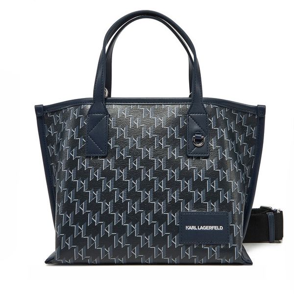 Torebka KARL LAGERFELD. Niebieskie torebki klasyczne damskie Karl Lagerfeld, bez wzorów, bez dodatków. Za 469.99 zł.