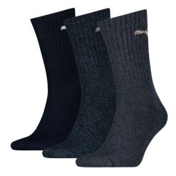 Puma Skarpety Sport Crew 3-Pack 88035503. Niebieskie skarpetki damskie Puma, bez wzorów, z bawełny. Za 62.01 zł.