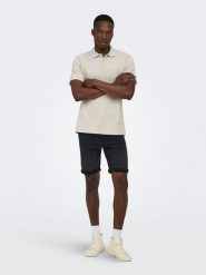 ONLY & SONS Koszulka polo "Onsben" w kolorze beżowym rozmiar: L. Brązowe koszulki polo męskie Only & Sons, l, bez wzorów, bez ramiączek. Za 77.95 zł.