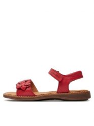 Froddo Sandały Lore Flowers G3150251-10 S Czerwony. Czerwone sandały dziewczęce Froddo, ze skóry, bez zapięcia. Za 209.99 zł.