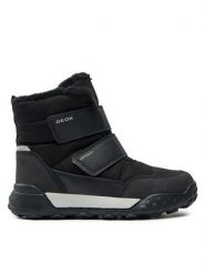 Geox Śniegowce J Trekkyup Boy B Abx J46MBF 0FU50 C9999 S Czarny. Czarne buty zimowe chłopięce Geox, ze skóry. Za 359.99 zł.