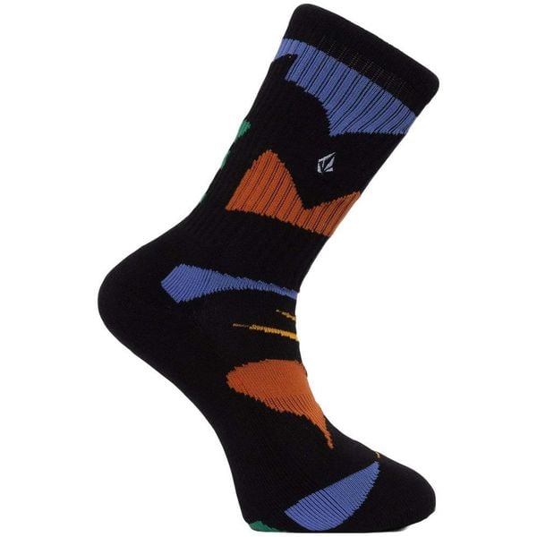 Skarpety Volcom Arthur Longo czarne. Czarne skarpetki damskie Volcom, bez wzorów. Za 97.29 zł.