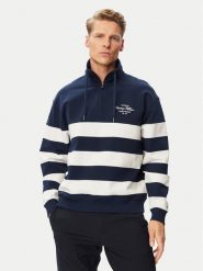 Tommy Hilfiger Bluza Nautical MW0MW43190 Granatowy Regular Fit. Niebieskie bluzy bez kaptura męskie Tommy Hilfiger, m, z bawełny. Za 649.99 zł.