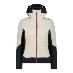 Kurtka damska turystyczna CMP 34Z2486. Białe kurtki damskie CMP, xs, bez wzorów, z puchu, bez kaptura. Za 569.99 zł.