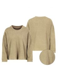 Sublevel Sweter w kolorze beżowym rozmiar: M/L. Brązowe swetry klasyczne damskie Sublevel, l, bez kołnierzyka. Za 43.99 zł.