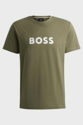 T-shirt męski BOSS RN Beige/Khaki zielony (50503276-250). Zielone t-shirty męskie Boss, m, bez wzorów, bez kołnierzyka. Za 139.00 zł.
