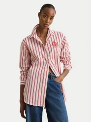 LAUREN RALPH LAUREN Koszula 200P08746002 Czerwony Relaxed Fit. Czerwone koszule damskie Lauren Ralph Lauren, xxl, bez wzorów, z bawełny, bez kołnierzyka, bez ramiączek. Za 988.99 zł.