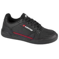 Buty męskie sportowe trampki Lotto NANDU. Czarne trampki i tenisówki męskie Lotto, bez wzorów, bez zapięcia. Za 95.00 zł.