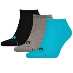 Skarpety sportowe Head Sneaker 010 3 Pack. Czarne skarpetki damskie HEAD, bez wzorów. Za 36.00 zł.