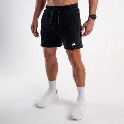 Spodenki regular basic DZIK® czarne. Czarne szorty męskie DZIK, bez wzorów, sportowe. Za 219.99 zł.