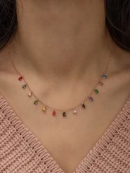 Lodie Silver Srebrny naszyjnik z elementami ozdobnymi - dł. 43 cm rozmiar: onesize. Szare naszyjniki damskie Lodie Silver, srebrne. Za 113.99 zł.