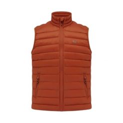 Kurtka puchowa bez rękawów Mac In A Sac Synergy. Brązowe kurtki męskie Mac In A Sac, bez wzorów, z puchu, sportowe, bez kaptura. Za 315.00 zł.