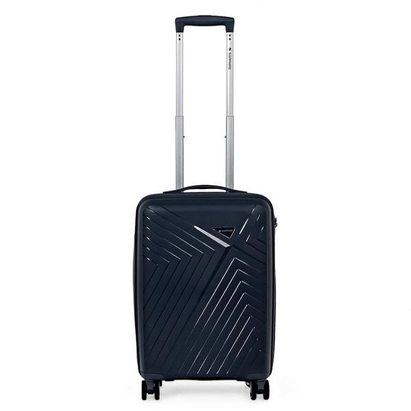 Walizka na kółkach twarda Sapphire ST-3030P granatowa - mała S. Niebieskie walizki SAPPHIRE, bez wzorów, z gumy, małe. W wyprzedaży za 98.00 zł.