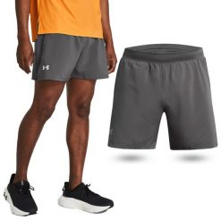 Spodenki fitness męskie UNDER ARMOUR Launch 5" Shorts Szorty. Czarne szorty męskie Under Armour, m, na fitness i siłownię. Za 139.99 zł.