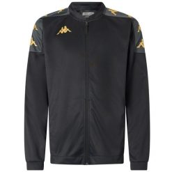 Kurtka z dresu Kappa Giullio. Czarne kurtki męskie Kappa, l, bez wzorów, z dresówki, sportowe, bez kaptura. Za 263.50 zł.