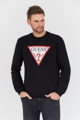 GUESS Czarna bluza Audley. Czarne bluzy bez kaptura męskie Guess, l. W wyprzedaży za 189.99 zł.