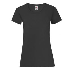 Koszulka Damska Valueweight. Czarne bluzki damskie Fruit of the Loom, l, bez wzorów, sportowe, bez kołnierzyka, bez ramiączek. Za 30.99 zł.