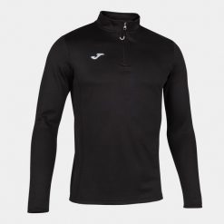 Bluza męska Joma Running Night. Czarne bluzy bez kaptura męskie Joma, bez wzorów, sportowe, bez kołnierzyka, bez ramiączek. Za 95.99 zł.