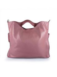 Mila Blu Skórzana torebka w kolorze szaroróżowym - 39 x 31 x 5 cm rozmiar: onesize. Różowe torebki klasyczne damskie Mila Blu, bez wzorów, z materiału, bez dodatków. Za 395.31 zł.