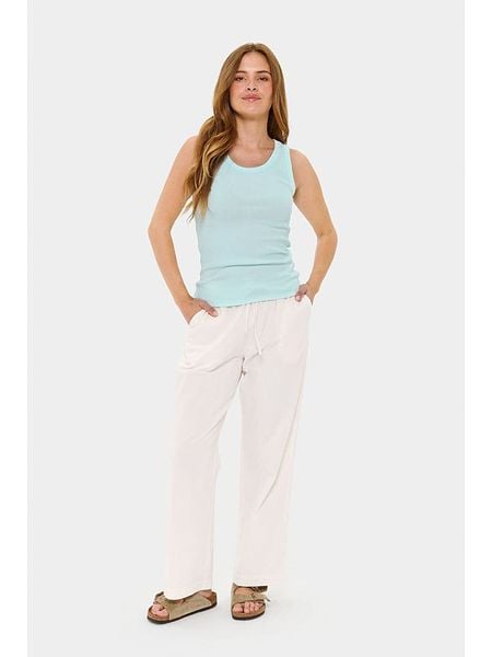 SAINT TROPEZ Top "Aster" w kolorze turkusowym rozmiar: XL. Niebieskie topy damskie Saint Tropez, xl, bez wzorów, z bawełny, bez kołnierzyka. Za 100.04 zł.