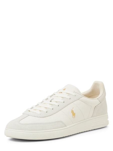 Polo Ralph Lauren skórzane trampki Mężczyźni skóra biały, 44. Białe trampki i tenisówki męskie Polo Ralph Lauren, bez wzorów, ze skóry, bez zapięcia. Za 699.95 zł.
