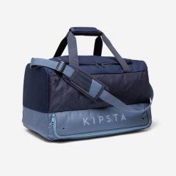 Torba sportowa Kipsta Hardcase 45 l. Niebieskie torby podróżne damskie KIPSTA, bez wzorów, z materiału, duże. Za 99.99 zł.