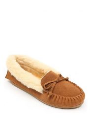 ISLAND BOOT Skórzane mokasyny "Maelle" w kolorze jasnobrązowym rozmiar: 38. Brązowe mokasyny damskie Island Boot, z materiału. Za 130.99 zł.