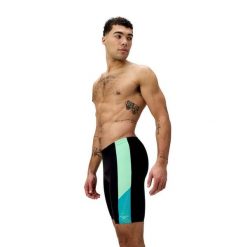 Spodenki pływackie męskie Speedo Dive Spl Jam. Zielone szorty męskie Speedo, m, z materiału, na fitness i siłownię. Za 151.98 zł.