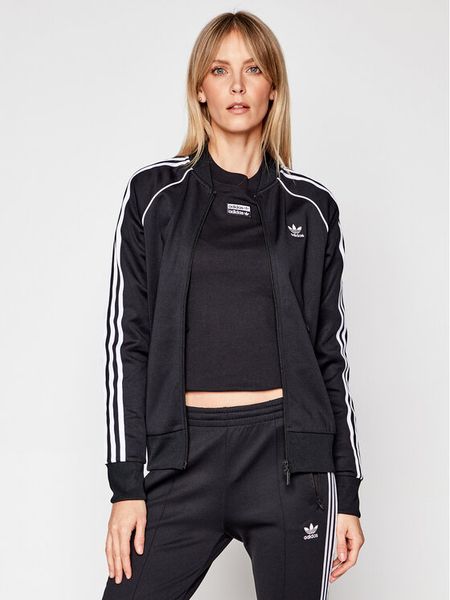 Adidas Bluza Primeblue Sst GD2374 Czarny Regular Fit. Czarne bluzy bez kaptura damskie Adidas, z bawełny. Za 169.99 zł.