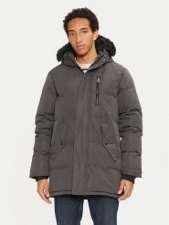 Brave Soul Kurtka puchowa MJK-COLNEGREY Szary Regular Fit. Szare kurtki męskie Brave Soul, m, bez wzorów, z puchu, bez kaptura. Za 329.99 zł.