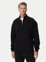 HUGO Bluza Dalizip 50568307 Czarny Regular Fit. Czarne bluzy bez kaptura męskie Hugo, m. Za 549.99 zł.