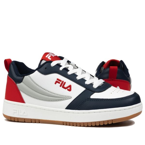 Buty męskie sportowe sneakersy Fila REGA NF. Białe buty sportowe na co dzień męskie Fila, bez zapięcia. Za 335.23 zł.
