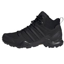 Buty adidas Terrex Swift R2 Mid Gtx M IF7636 czarne. Czarne buty trekkingowe męskie z gore-texu, za kostkę, bez zapięcia, wspinaczkowe, adidas terrex, gore-tex. Za 969.31 zł.