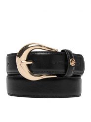 Beverly Hills Polo Club Pasek CEO-BHPC-W2-001-SS26 Czarny. Czarne paski damskie Beverly Hills Polo Club, bez wzorów, z materiału. Za 59.99 zł.