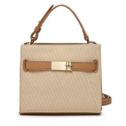 Torebka Tommy Hilfiger. Brązowe torebki klasyczne damskie Tommy Hilfiger, bez wzorów, bez dodatków. Za 319.99 zł.