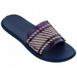 Klapki dla kobiet Rider R1 SLIDE. Niebieskie klapki damskie Rider, bez wzorów, bez obcasa. Za 66.99 zł.