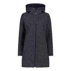 Kurtka z kapturem wooltech damska CMP. Czarne kurtki damskie CMP, na zimę, bez wzorów, z materiału, z kapturem. Za 782.25 zł.